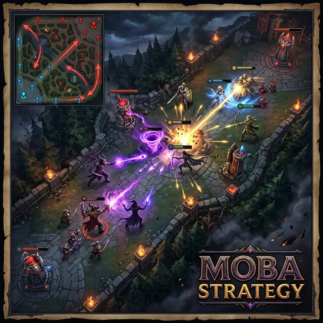MOBA 戦略 ゲーム用語 エンゲージ ローテーション